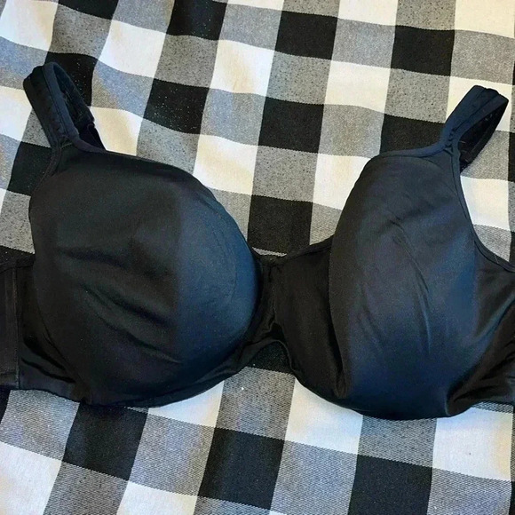 CACIQUE 46D lightly lined balconette bra black - Picture 1 of 6